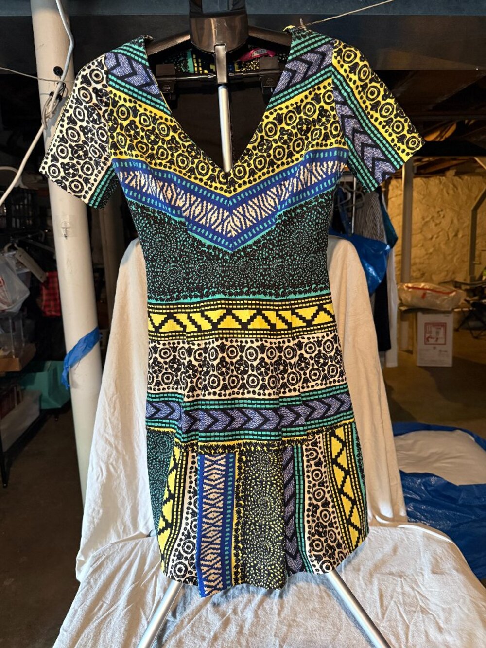 Tracey Reese Cotton Bright Flirty Dress - Size 0